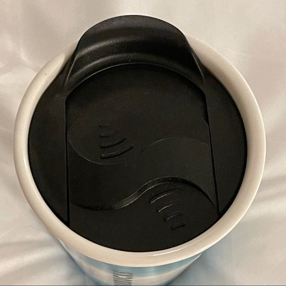 Starbucks Tumbler Ceramic Double Wall Blue White - Picture 6 of 9